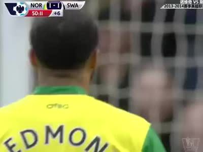 英格兰足球超级联赛 13-14赛季第16轮 诺维奇VS斯旺西