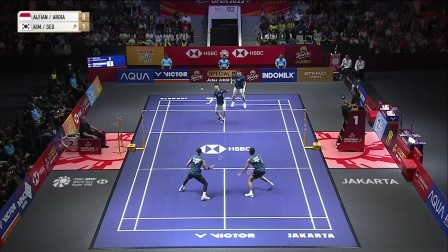 【赛事精华】金元浩/徐承宰2-1阿尔菲安/阿迪安托 印尼公开赛 男双半决赛