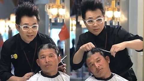 囧闻一箩筐 顾客把理发师的脑袋剃成了阴阳头