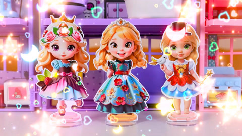 挑选公主的鲜花公主裙