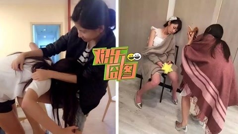 欢乐囧图 萌妹子惨遭坑货闺蜜爆头