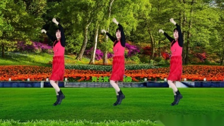 纯音乐广场舞《又见山里红》踩点练习32步