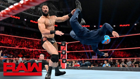 WWE RAW 2019 【RAW 07/08】谢恩请来坑害罗门伦斯的素人，其实是深藏不露的扫地僧