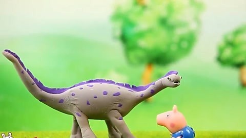白白侠魔法粘土 小猪佩奇发现世界最大阿根廷龙