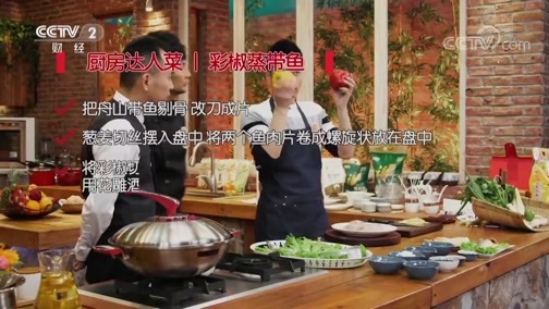回家，吃饭 《回家吃饭》 20190418 彩椒蒸带鱼 锅塌黄鱼