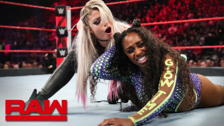 WWE RAW 2019 【RAW 04/29】小魔女万万没想到被鞋带坑了