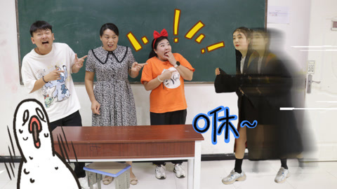 美女家务事 假如全球速度变低而我不变，一分钟帮老师拿到粘土，太厉害了！