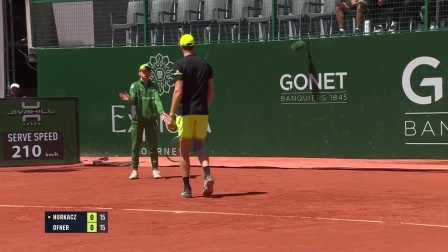 【全场回放】胡尔卡奇2-0奥夫纳 2025ATP日内瓦站半决赛