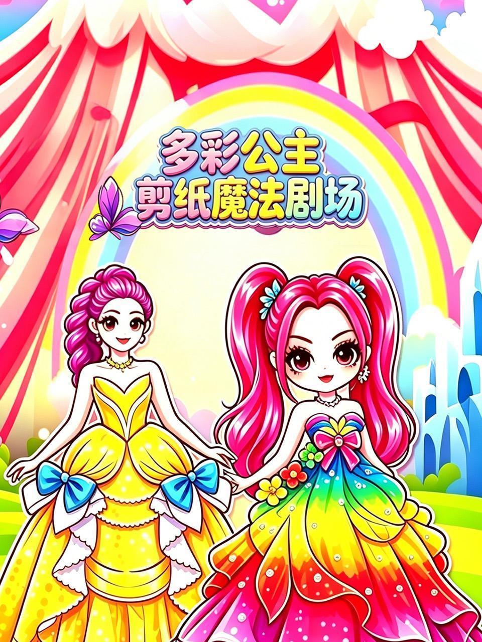多彩公主剪纸魔法剧场