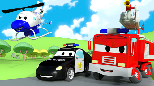 汽车城之警车和消防车
