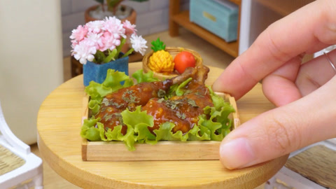 风味酱烧鸡腿