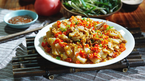 味蕾时光 香辣下饭 酸菜蒸肉
