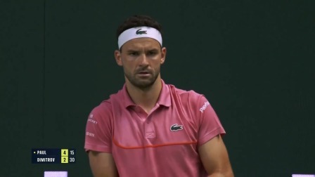 【全场回放】迪米特洛夫0-2保罗 2024ATP斯德哥尔摩站决赛