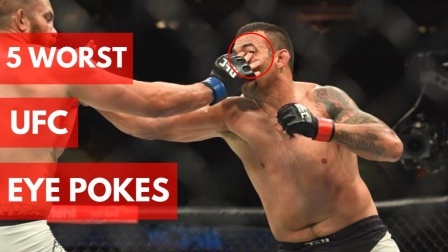 UFC格斗“插眼”时刻，对手瞬间失去战斗力