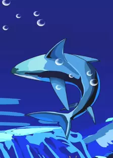 《鲨鱼传奇》剧照海报