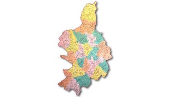 喀左行政地图图片