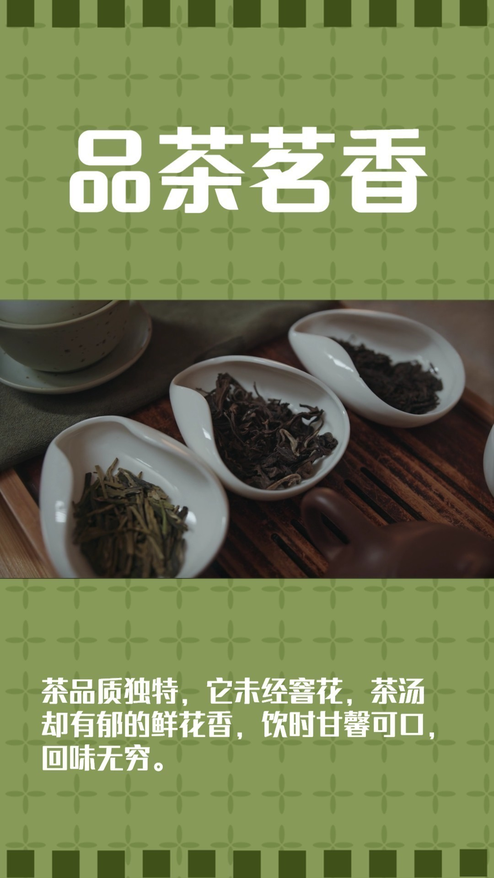 简约复古茶类产品宣传