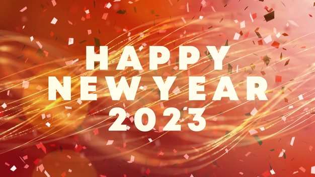 2023年新年快乐粒子片头素材