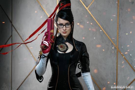 猎天使魔女贝姐cos嘴含棒棒糖的冷艳御姐