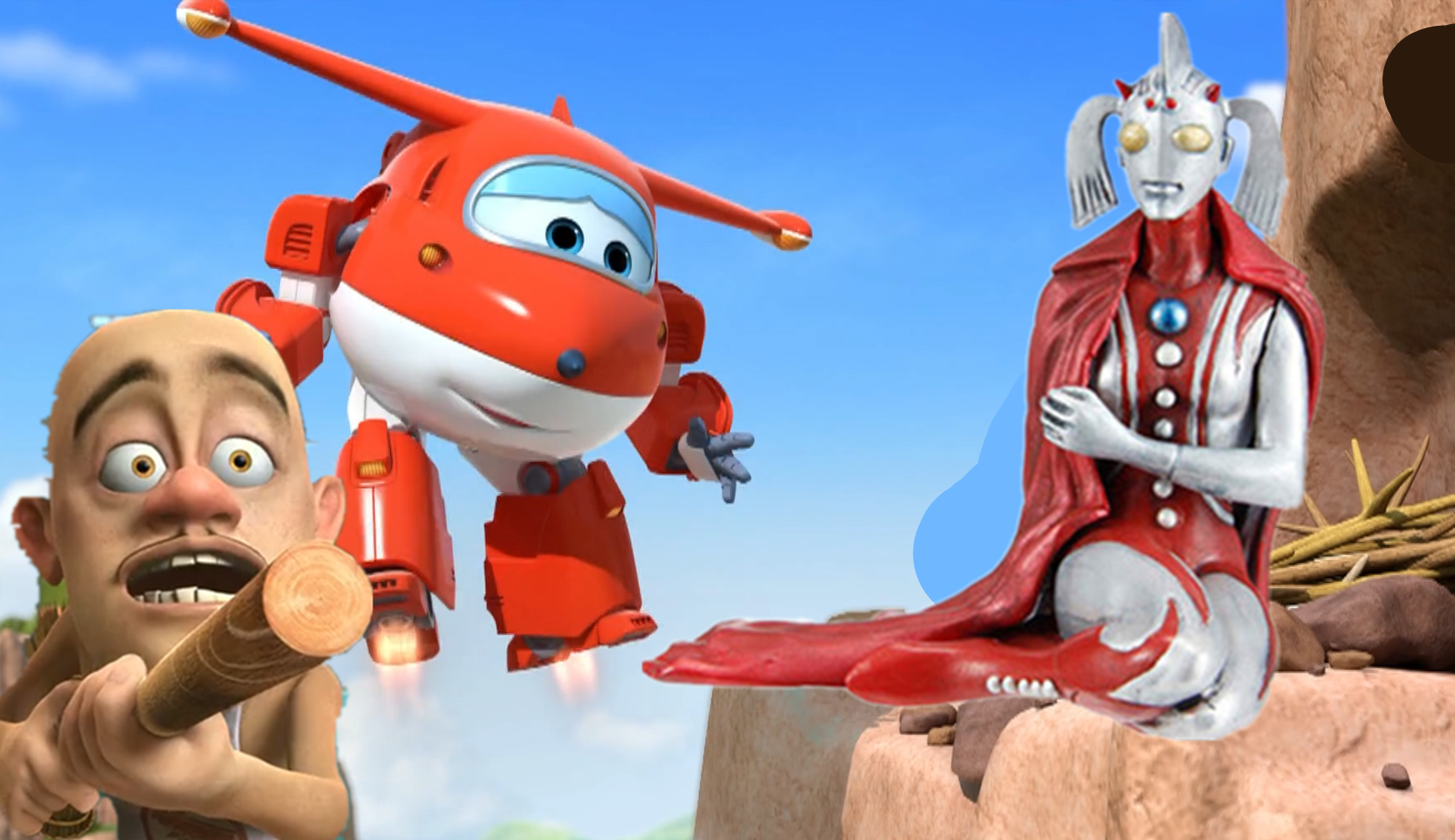 超级飞侠电影版-光头强血斗奥特曼之母 超级飞侠动画片全集 熊出没.