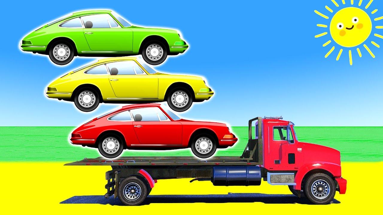 蜘蛛侠史莱克艾莎公主开跑车漂移学数字和颜色