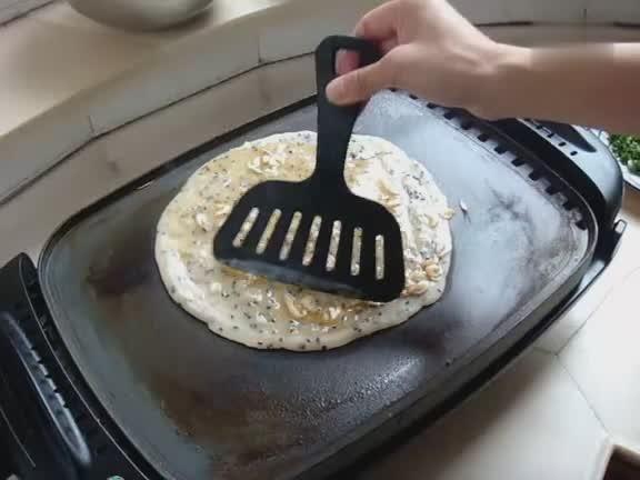实拍做卷饼