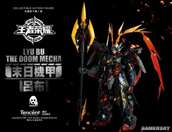 threezero王者荣耀吕布手办3121元机甲造型炫酷