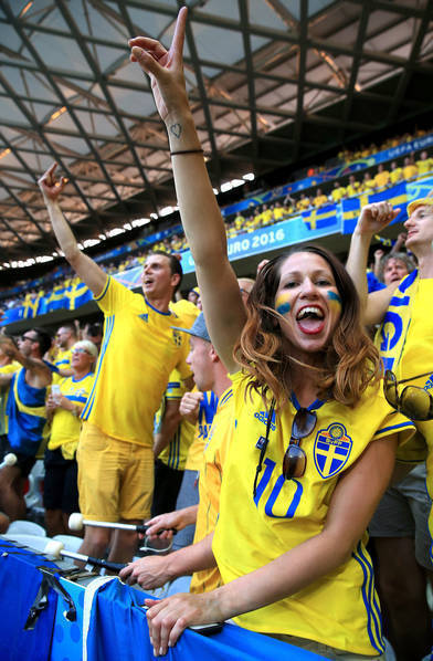 瑞典美女球迷图片