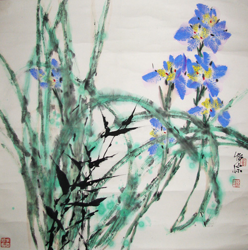 郭怡宗花鸟作品