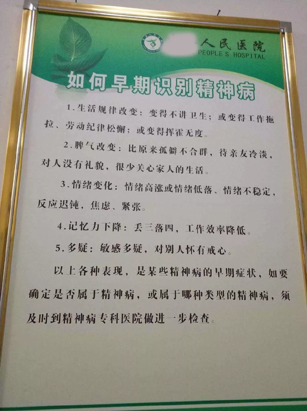 成为精神病的前兆(成了精神病怎么办)