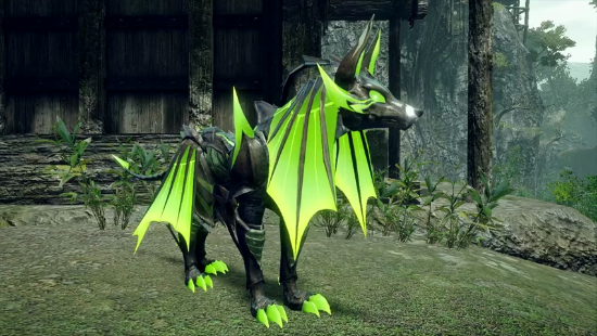 怪物猎人崛起曙光电龙装备展示绿莹电光装甲帅炸了