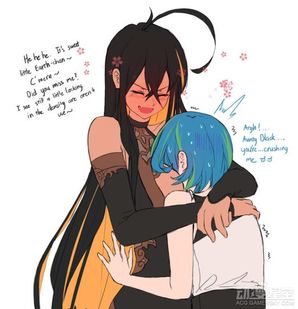 网友绘制黑洞拟人黑洞酱邪气大胃王妹子连地球都不放过