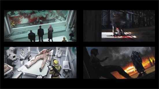 生化危机3早期概念图曝光保护伞实验室研究暴君