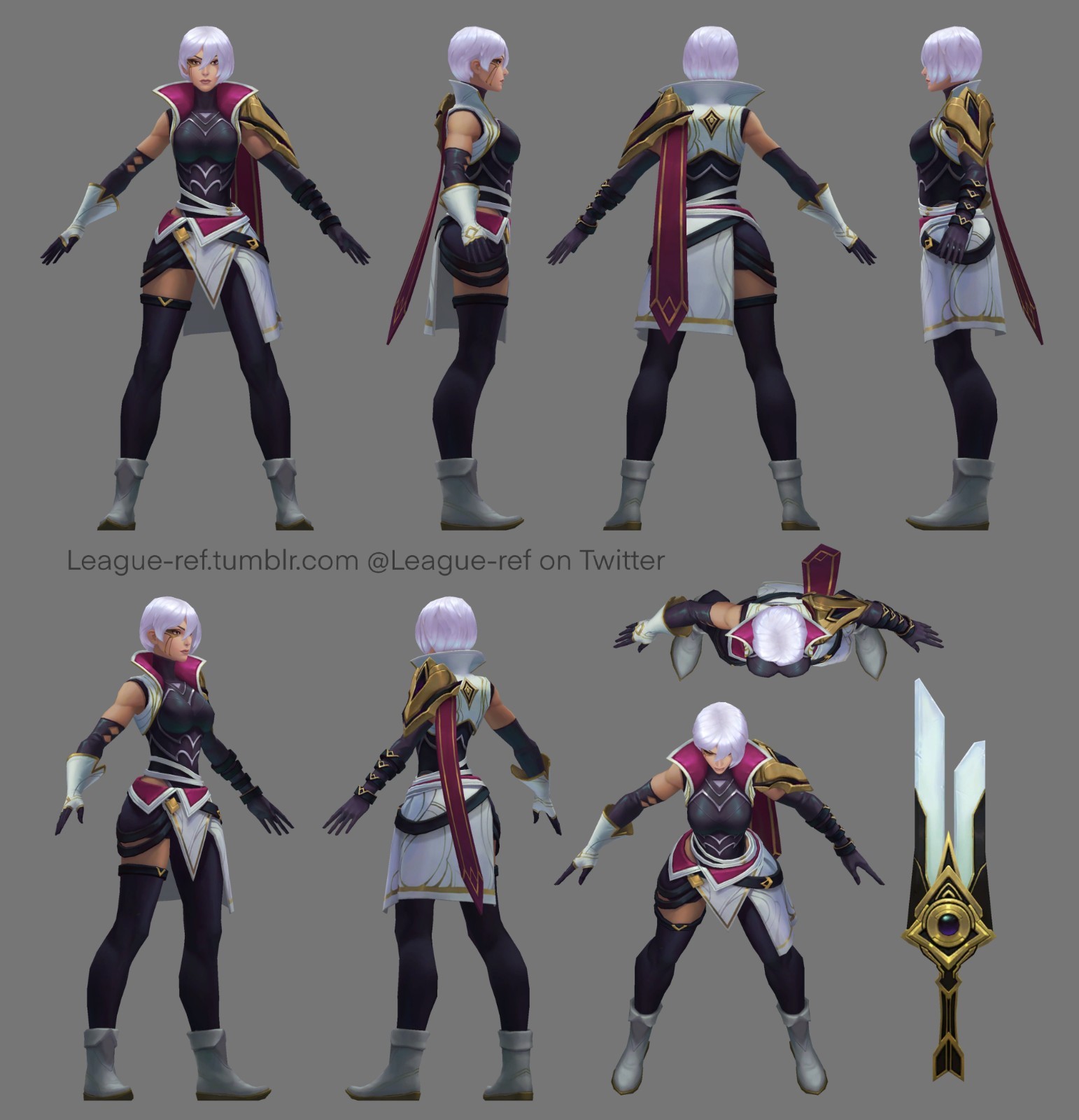 设计师分享:光明哨兵系列皮肤3d建模