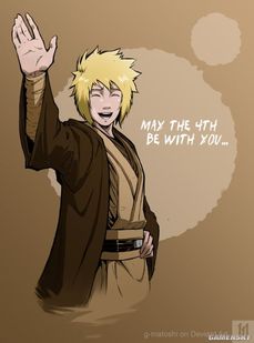 原力加忍术国外画师绘制光剑版火影忍者