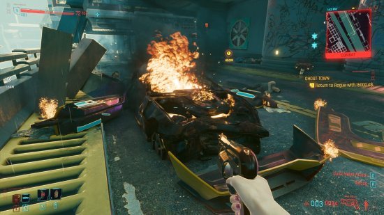 赛博朋克2077新mod加强爆炸效果爆破场面特别壮观