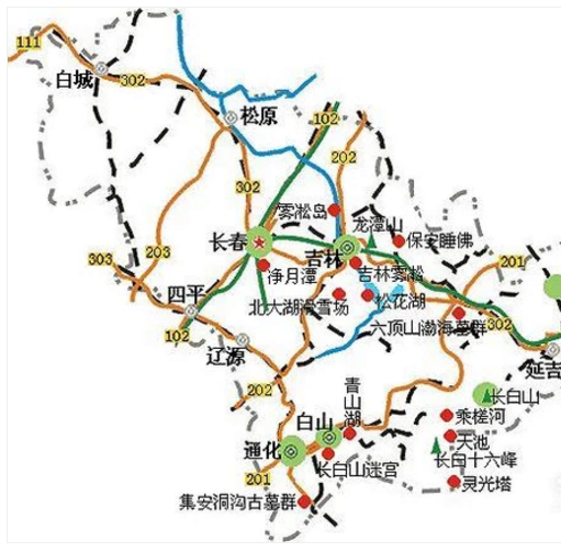 东三省旅游地图简图图片