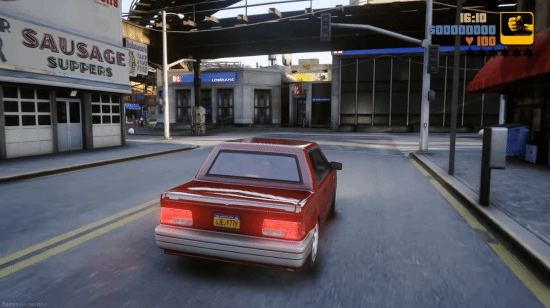 粉丝用虚幻5重制gta3画面表现令人惊叹