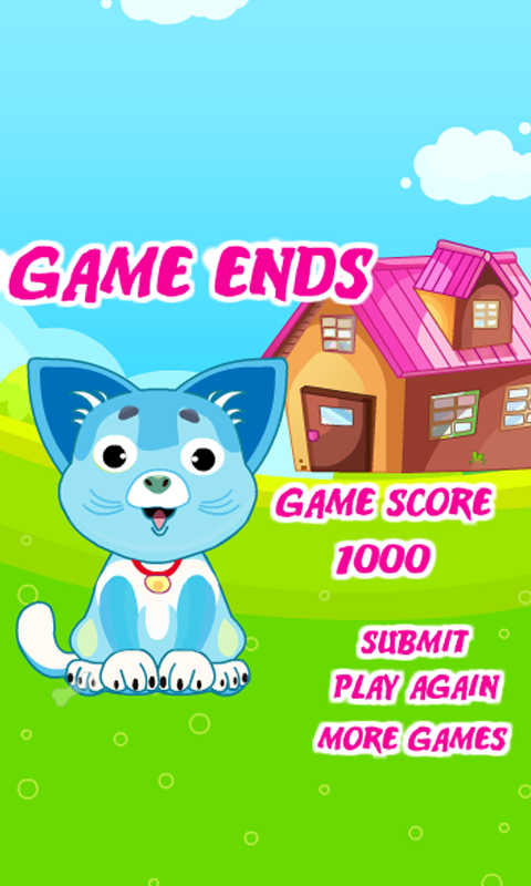 cute little pets with bones and fishes as they desire and relish