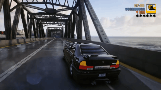 粉丝用虚幻5重制gta3画面表现令人惊叹