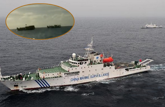 菲媒曝2012中菲舰船黄岩岛对峙现场