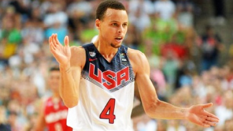 骚气三分 抢断暴扣 萌神库里美国梦之队华丽集锦