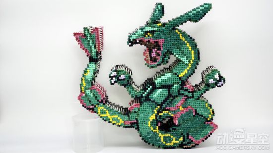 日本手工大佬制作祢豆子棉棒图画马赛克风格超赞