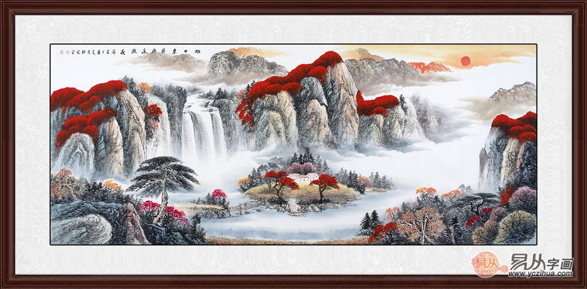 客厅挂什么画比较合适?山水画这样选还不够品?