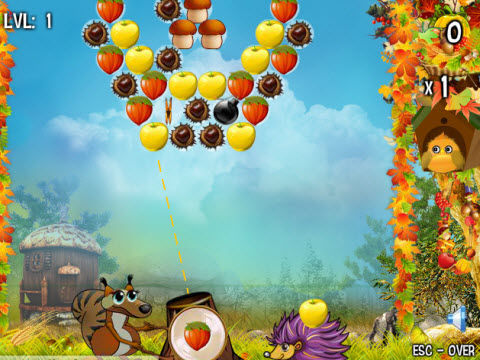 可爱松鼠泡泡龙