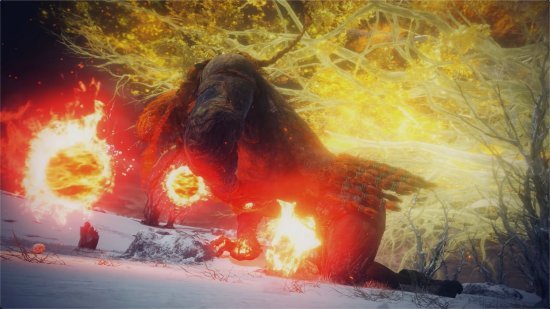 艾尔登法环火焰巨人技能演示接下来臀部很有用