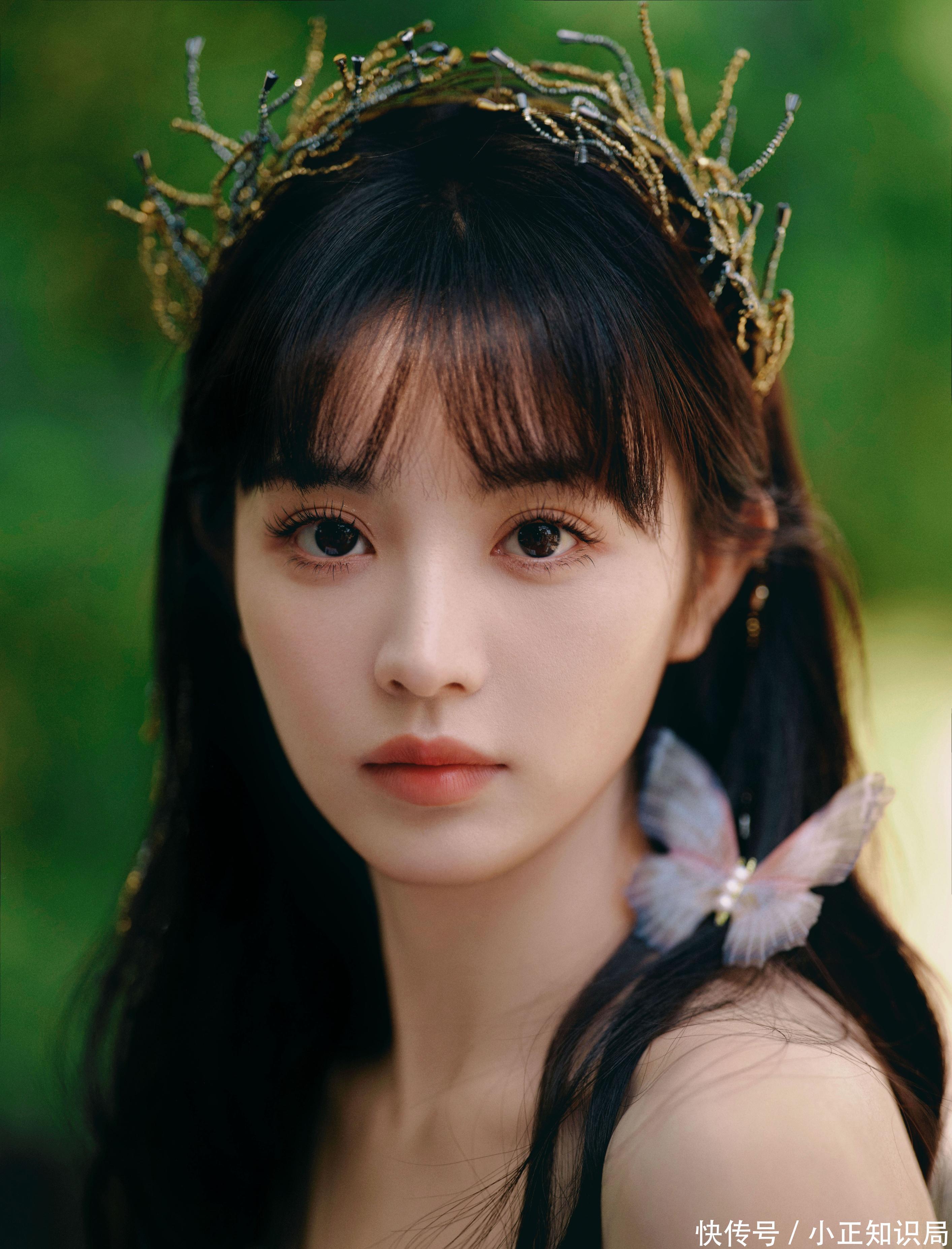 田曦薇吊带绿色纱裙宛如森林精灵 - 360娱乐,你开心就好