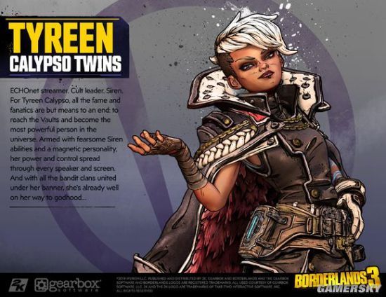 无主之地3反派新海报狡猾且邪恶的双胞胎