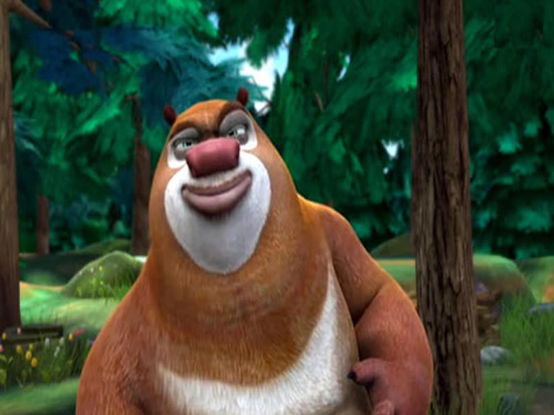 熊大是一头聪颖,智慧无边的雄性狗熊,懂得坚持主见