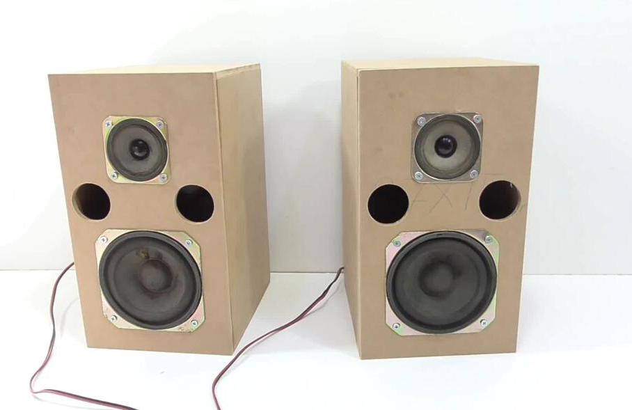 教你自制木质外壳家庭音箱 电脑音箱diy手工制作视频